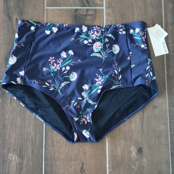 JustFab Other - Plus size high waisted swimming bottoms